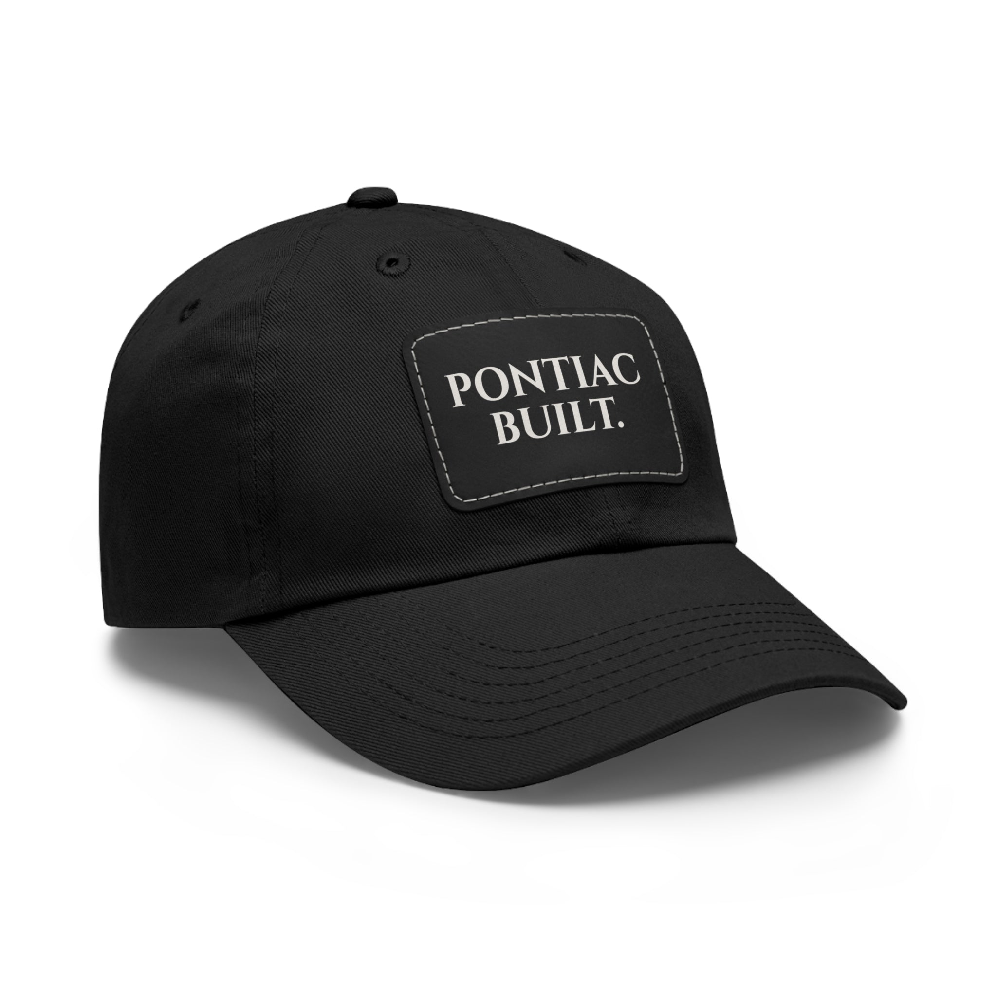 Pontiac Built. Leather Patch Dad Hat