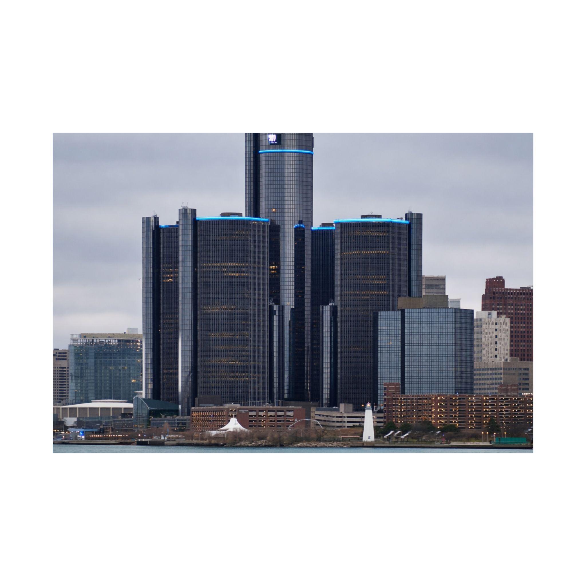 Detroit, Michigan — Renaissance Center in Morning Light
