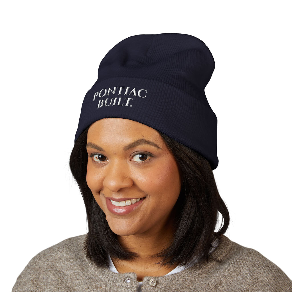 Pontiac Built Embroidered Cuffed Beanie