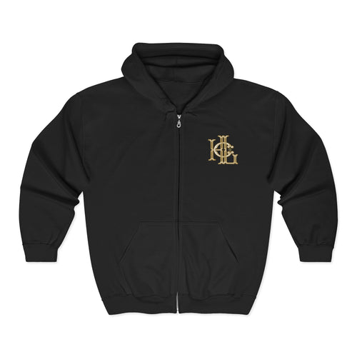 History Loves Company Full-Zip Hoodie – Vintage Crest Detroit Streetwear | Heritage Travel Hoodie