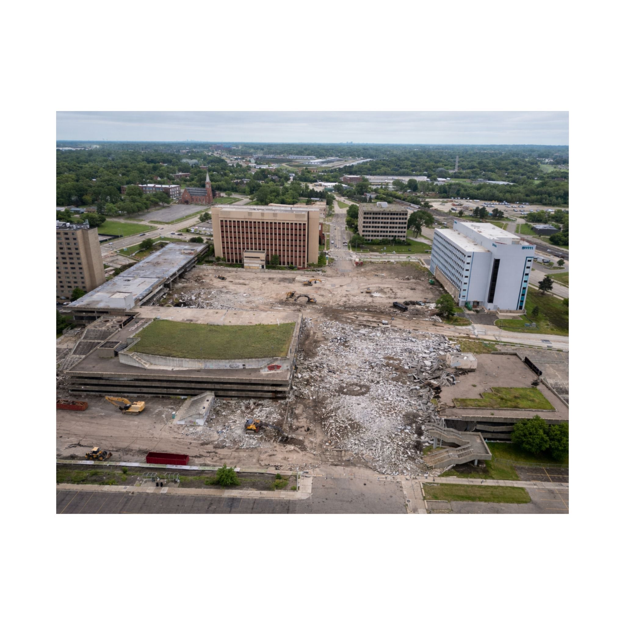 Pontiac, Michigan — Phoenix Center, During Demolition