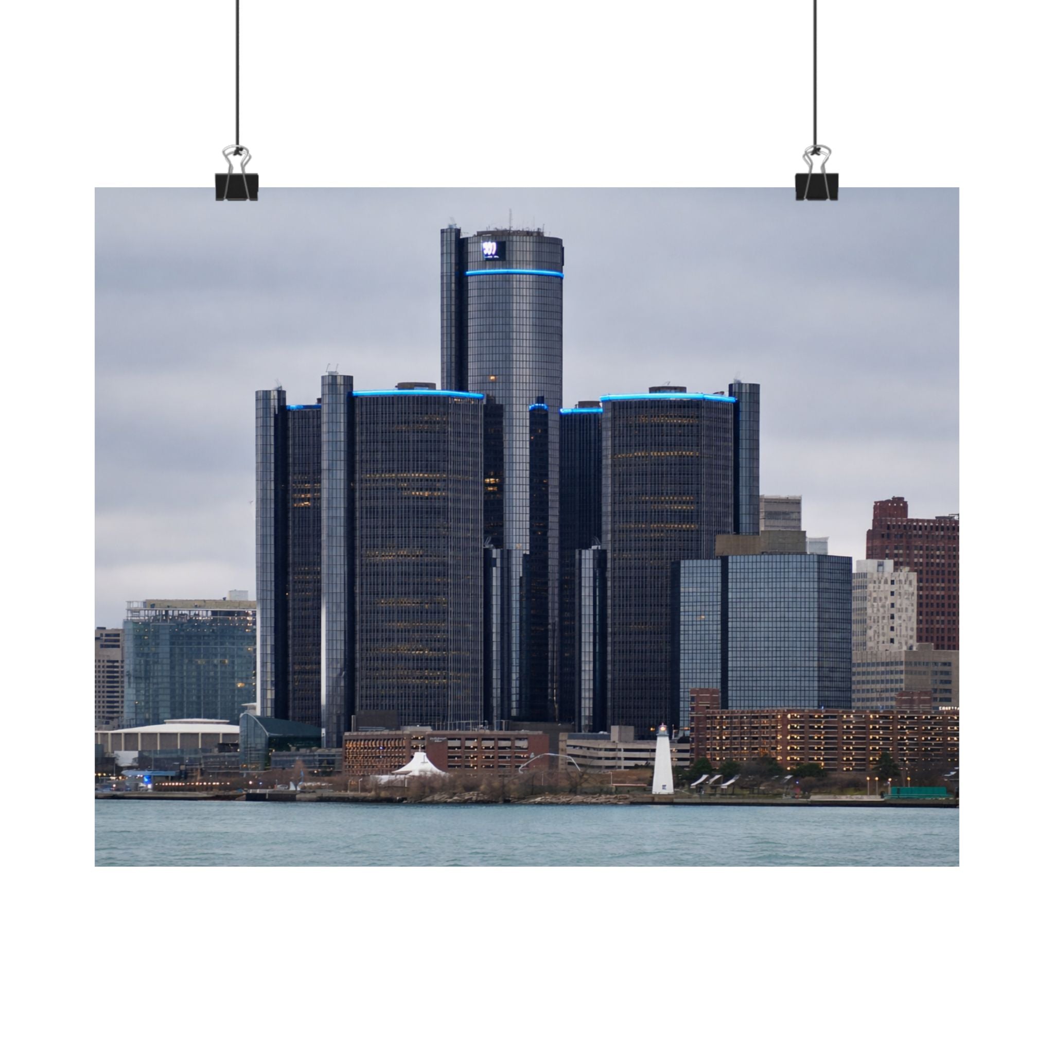 Detroit, Michigan — Renaissance Center in Morning Light