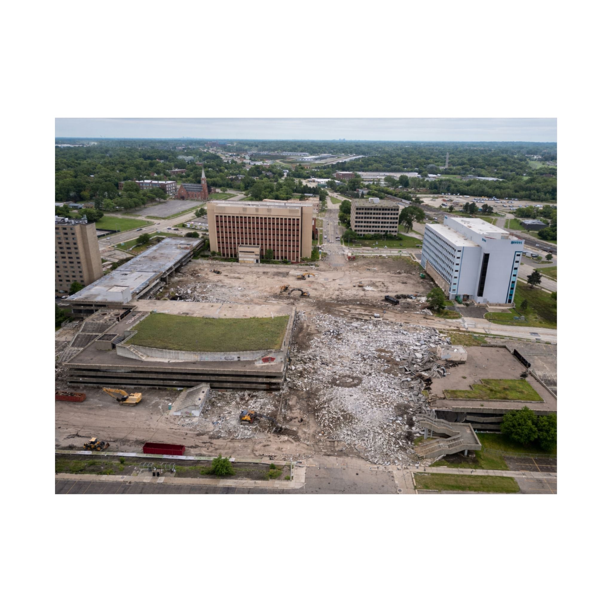 Pontiac, Michigan — Phoenix Center, During Demolition