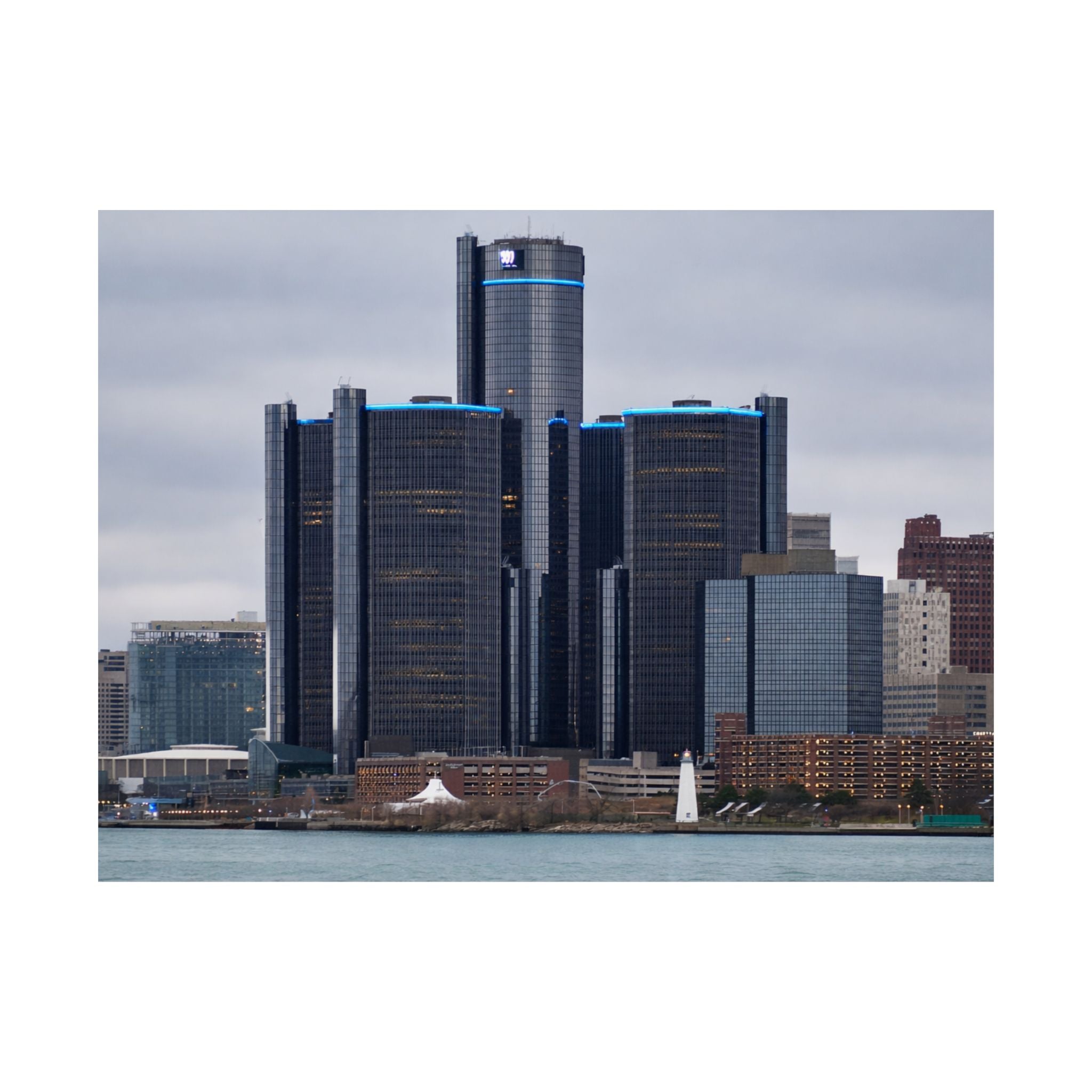 Detroit, Michigan — Renaissance Center in Morning Light