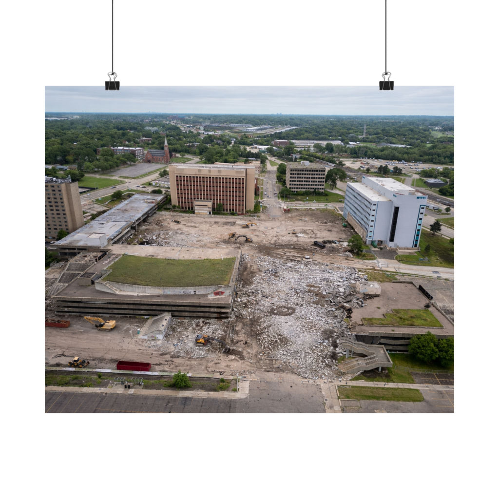Pontiac, Michigan — Phoenix Center, During Demolition