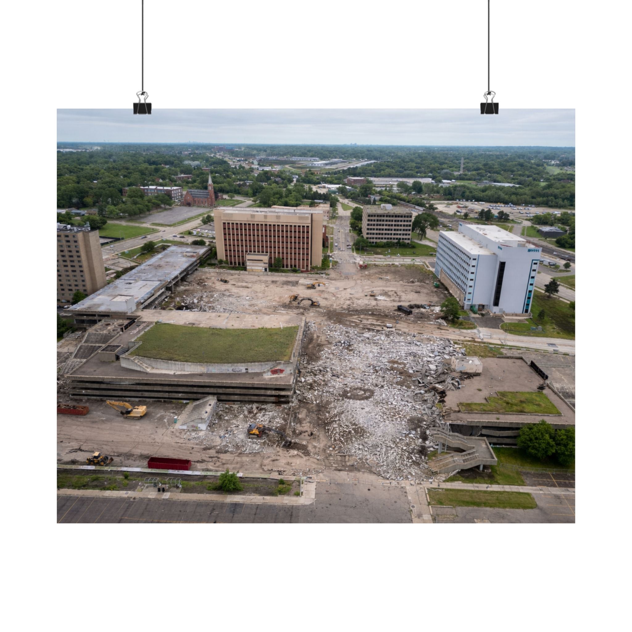 Pontiac, Michigan — Phoenix Center, During Demolition