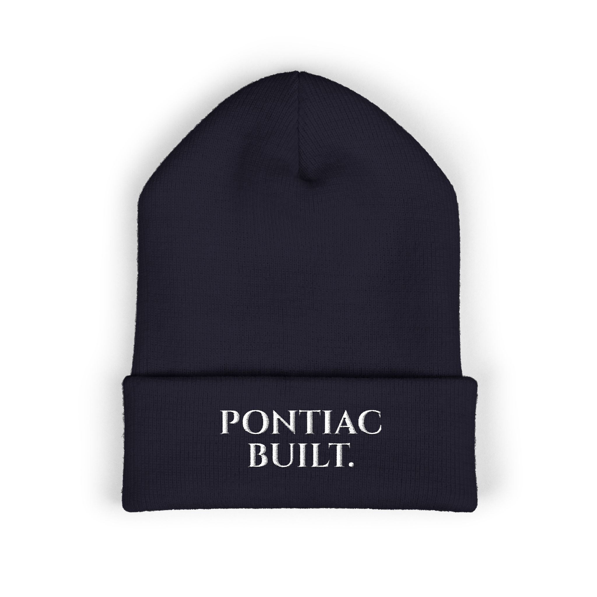 Pontiac Built Embroidered Cuffed Beanie