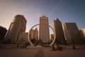 Detroit Hart Plaza at golden hour — History Loves Company